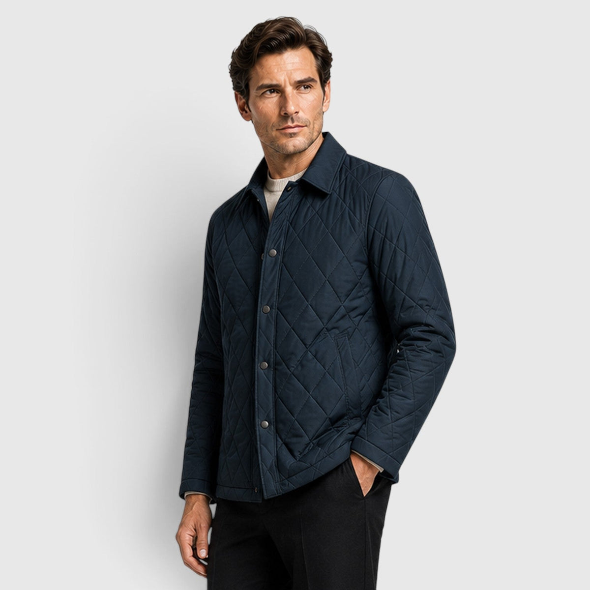 Men's Casual Thick Puffer Jacket with Loose Fit
