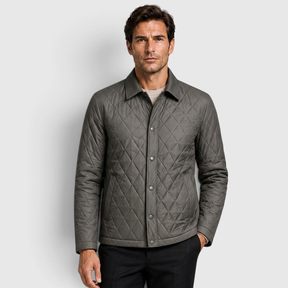 Men's Casual Thick Puffer Jacket with Loose Fit