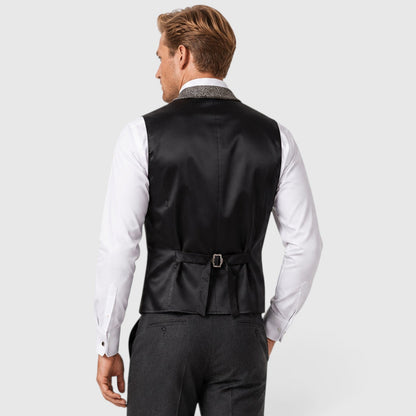 Men's Classic Tweed Checked Waistcoat Vest