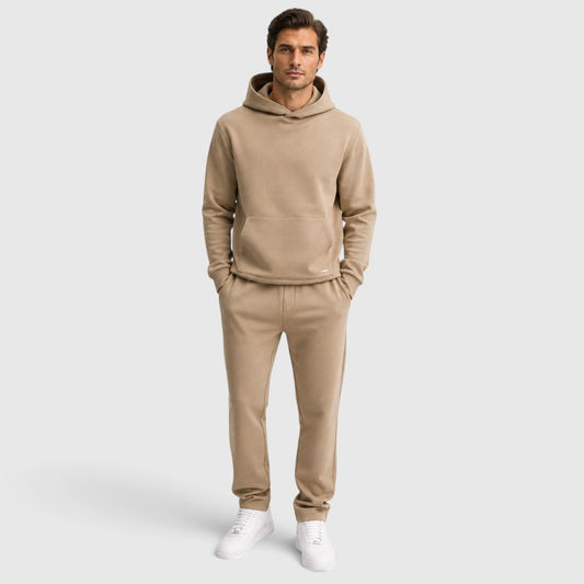 Men's Casual Polyester Two-Piece Tracksuit Set