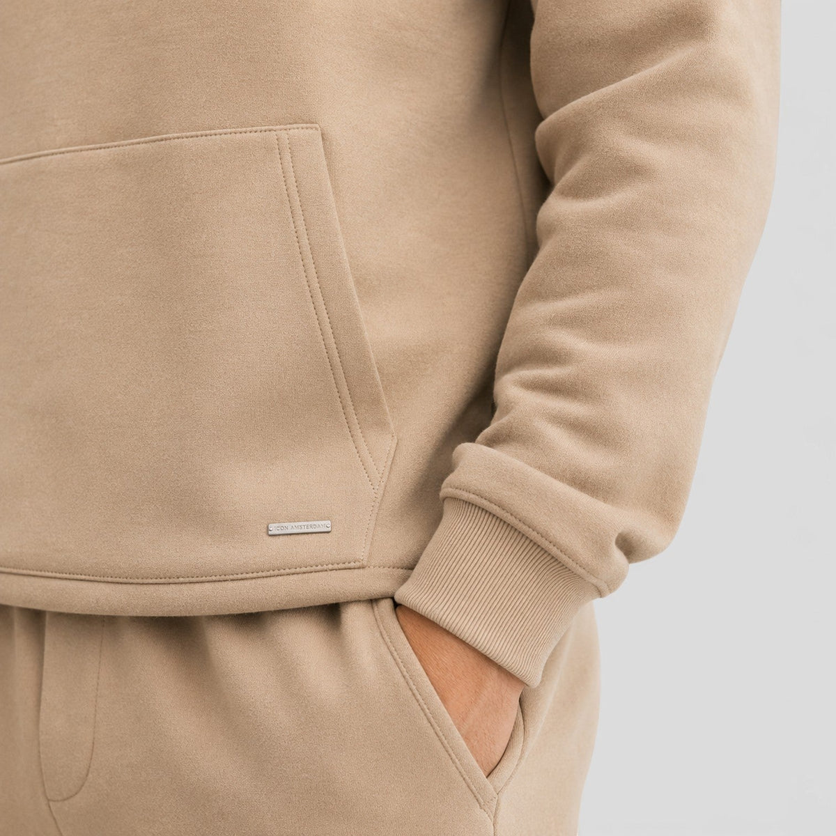 Men's Casual Polyester Two-Piece Tracksuit Set