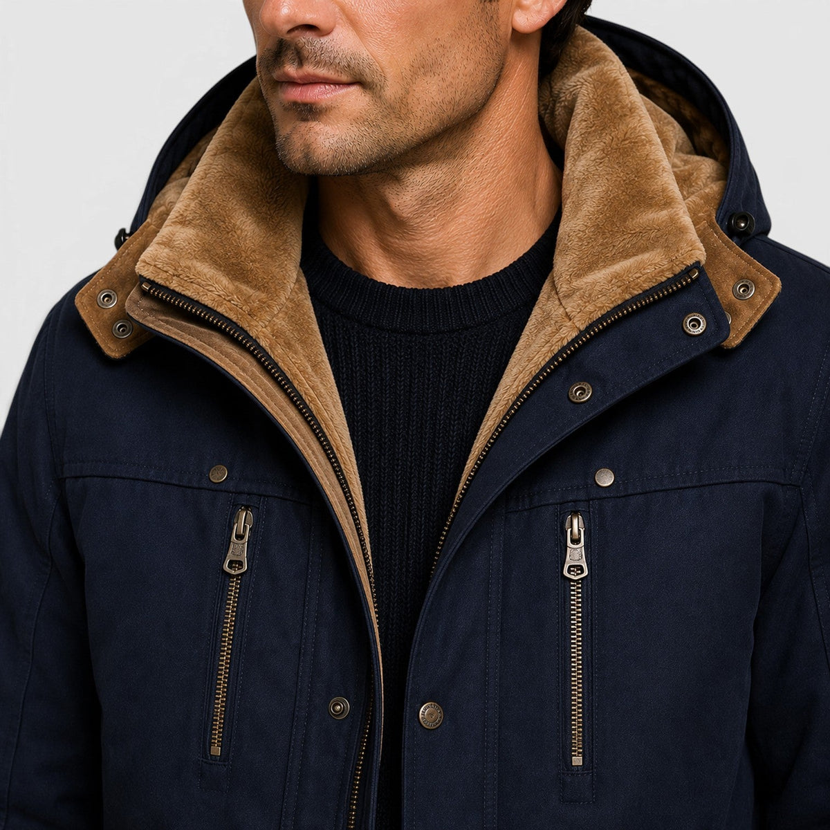 Men's Casual Multi Pocket Warm Outdoor Jacket