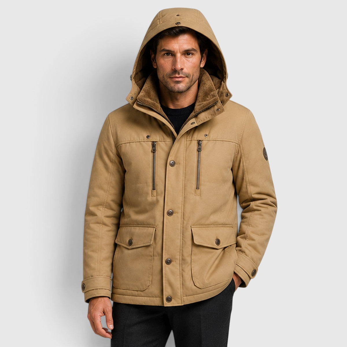 Men's Casual Multi Pocket Warm Outdoor Jacket