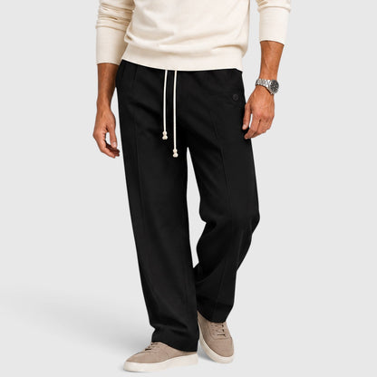 Men's Casual Wide Leg Drawstring Trousers