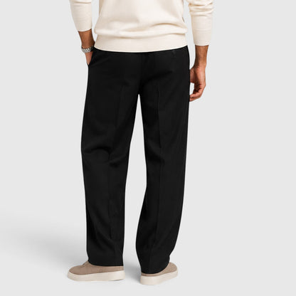 Men's Casual Wide Leg Drawstring Trousers