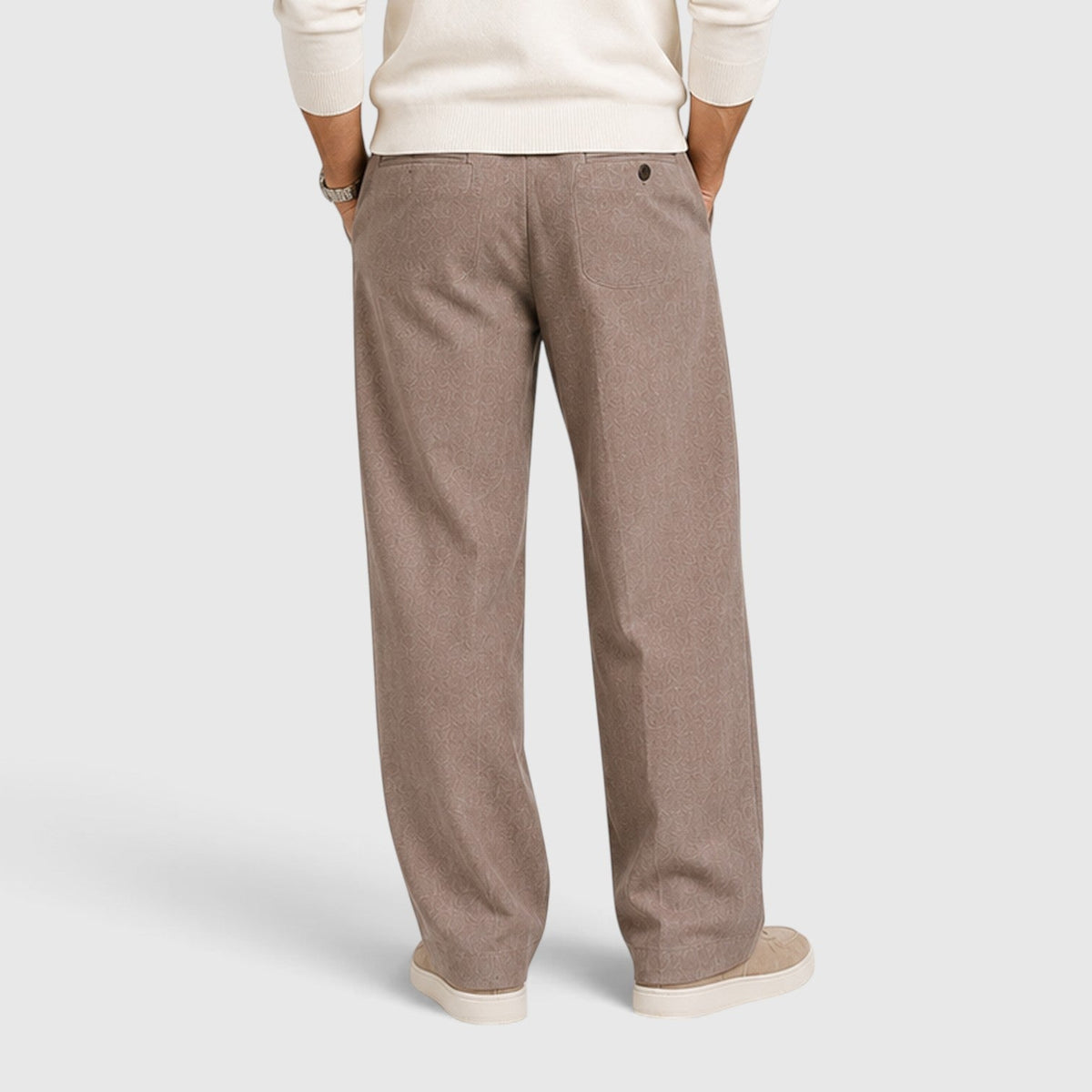 Men's Casual Wide Leg Drawstring Trousers