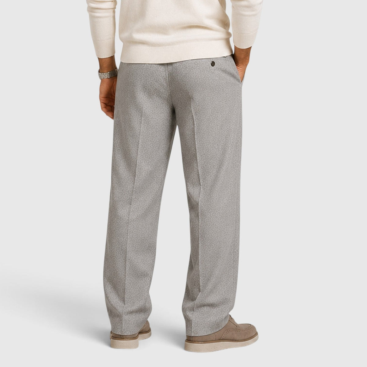 Men's Casual Wide Leg Drawstring Trousers