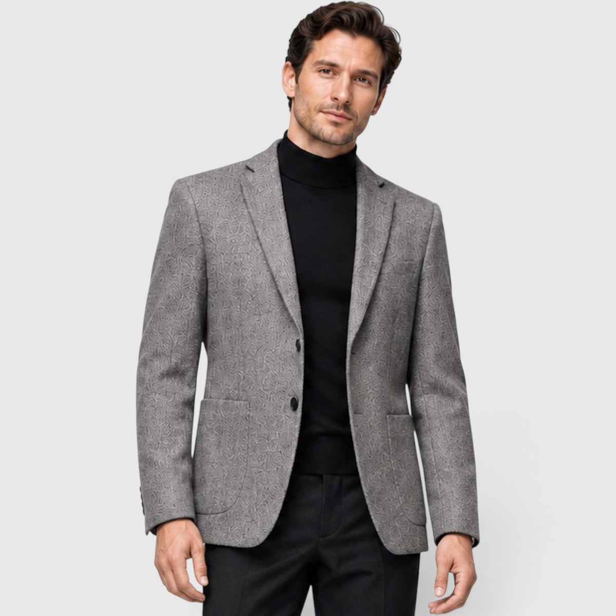 Men's Modish Wool Blend Wrinkle-Resistant Blazer Jacket