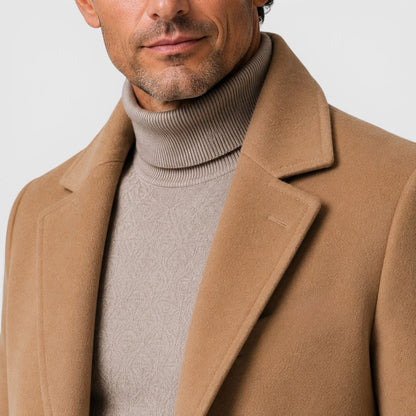 Men's Classic Wool Blend Trench Coat