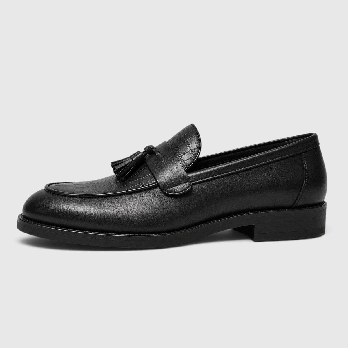 Men's Stylish Croc Leather Tassel Loafers