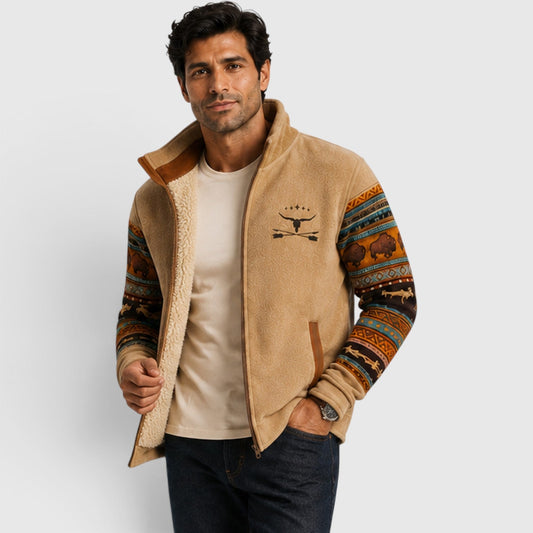 Men's Casual Fleece Zip-Up Vest