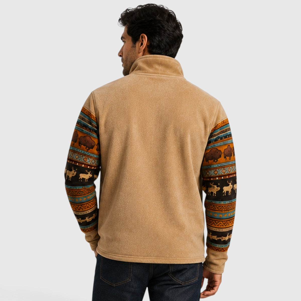 Men's Casual Fleece Zip-Up Vest