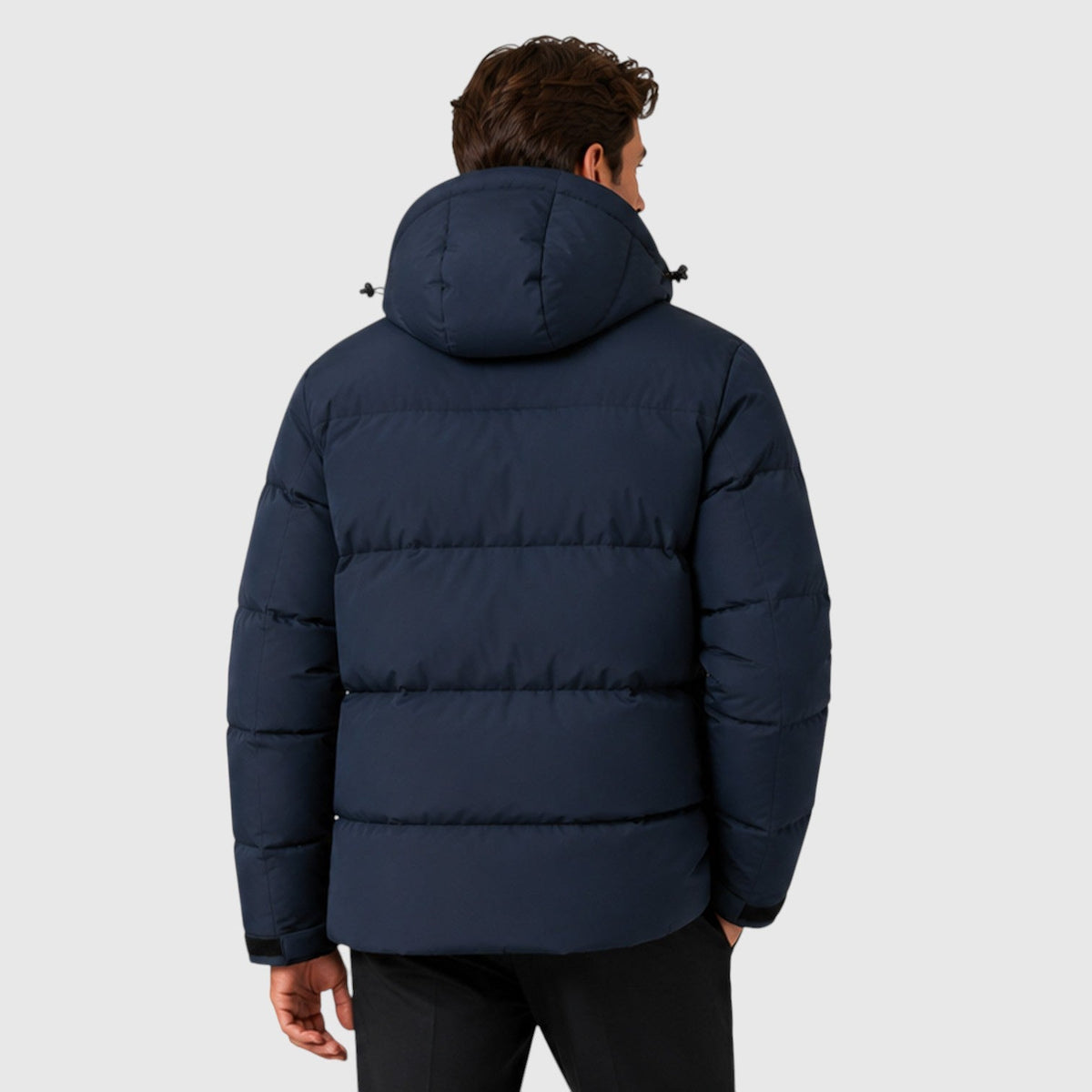 Men's Stylish Quilted Hooded Puffer Jacket