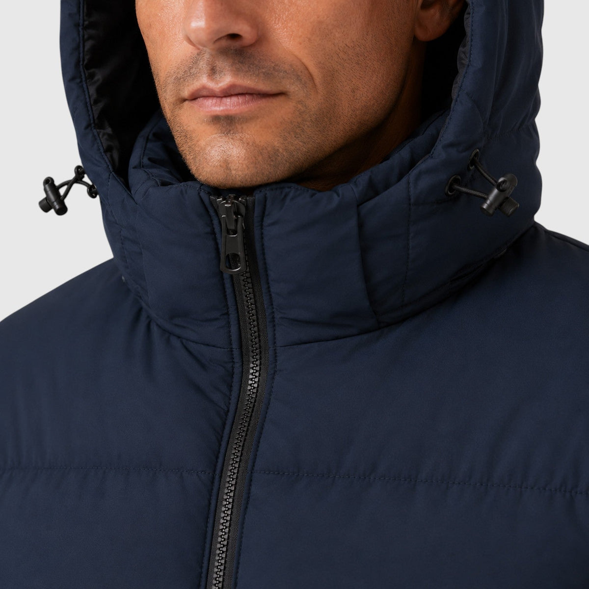 Men's Stylish Quilted Hooded Puffer Jacket