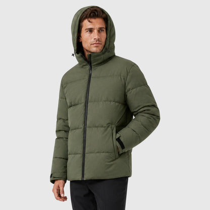 Men's Stylish Quilted Hooded Puffer Jacket