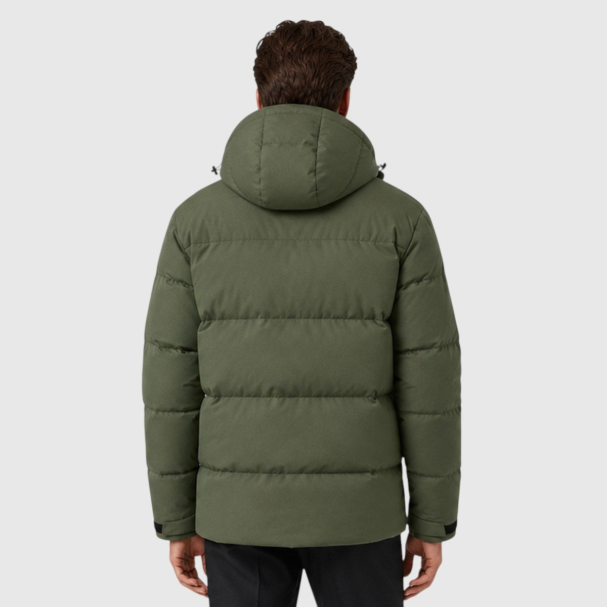 Men's Stylish Quilted Hooded Puffer Jacket