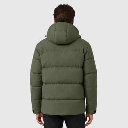 Men's Stylish Quilted Hooded Puffer Jacket