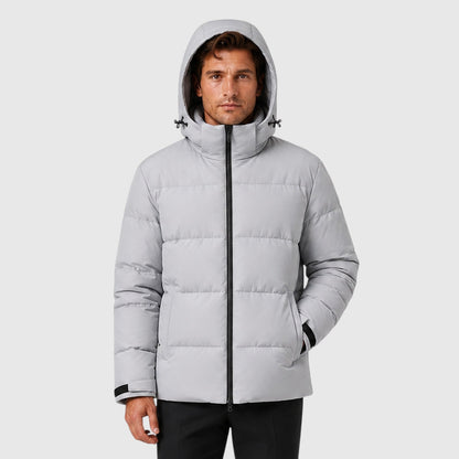 Men's Stylish Quilted Hooded Puffer Jacket