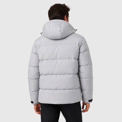 Men's Stylish Quilted Hooded Puffer Jacket
