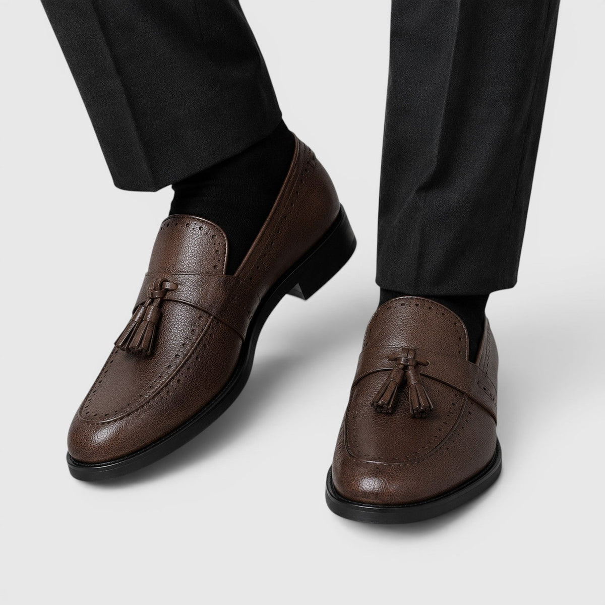 Men's Casual Lightweight Leather Loafers