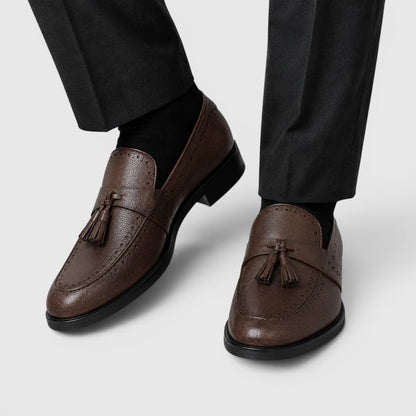 Men's Casual Lightweight Leather Loafers