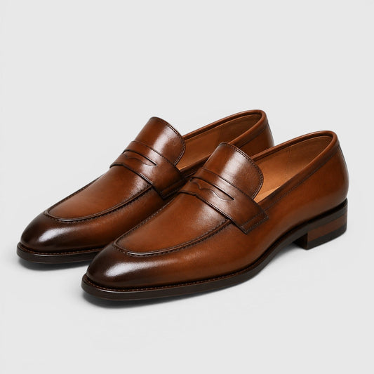 Men's Stylish Leather Square Toe Loafers