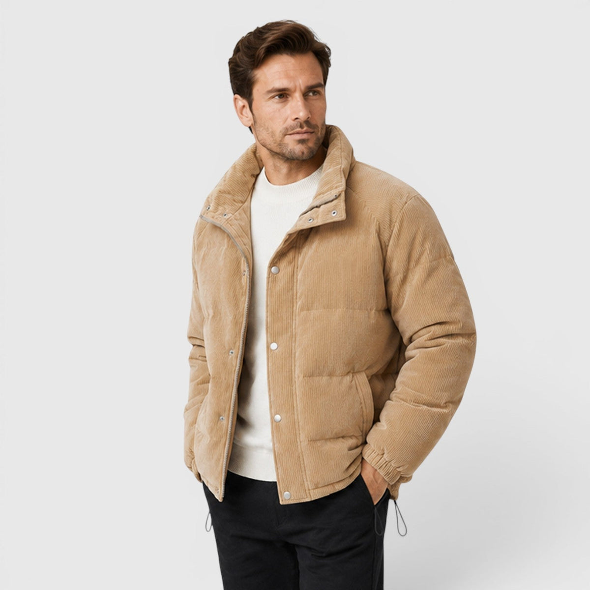 Men's Lightweight Warm Puffer Jacket Outerwear