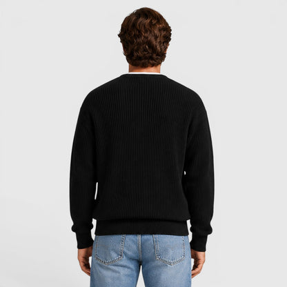 Men's Casual Knit Zip-Up Cardigan