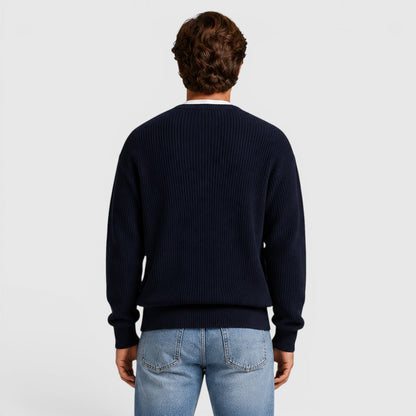 Men's Casual Knit Zip-Up Cardigan