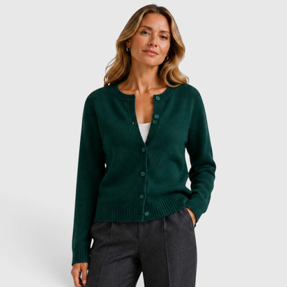 Women's Casual Soft Knit Button-Up Cardigan Sweater