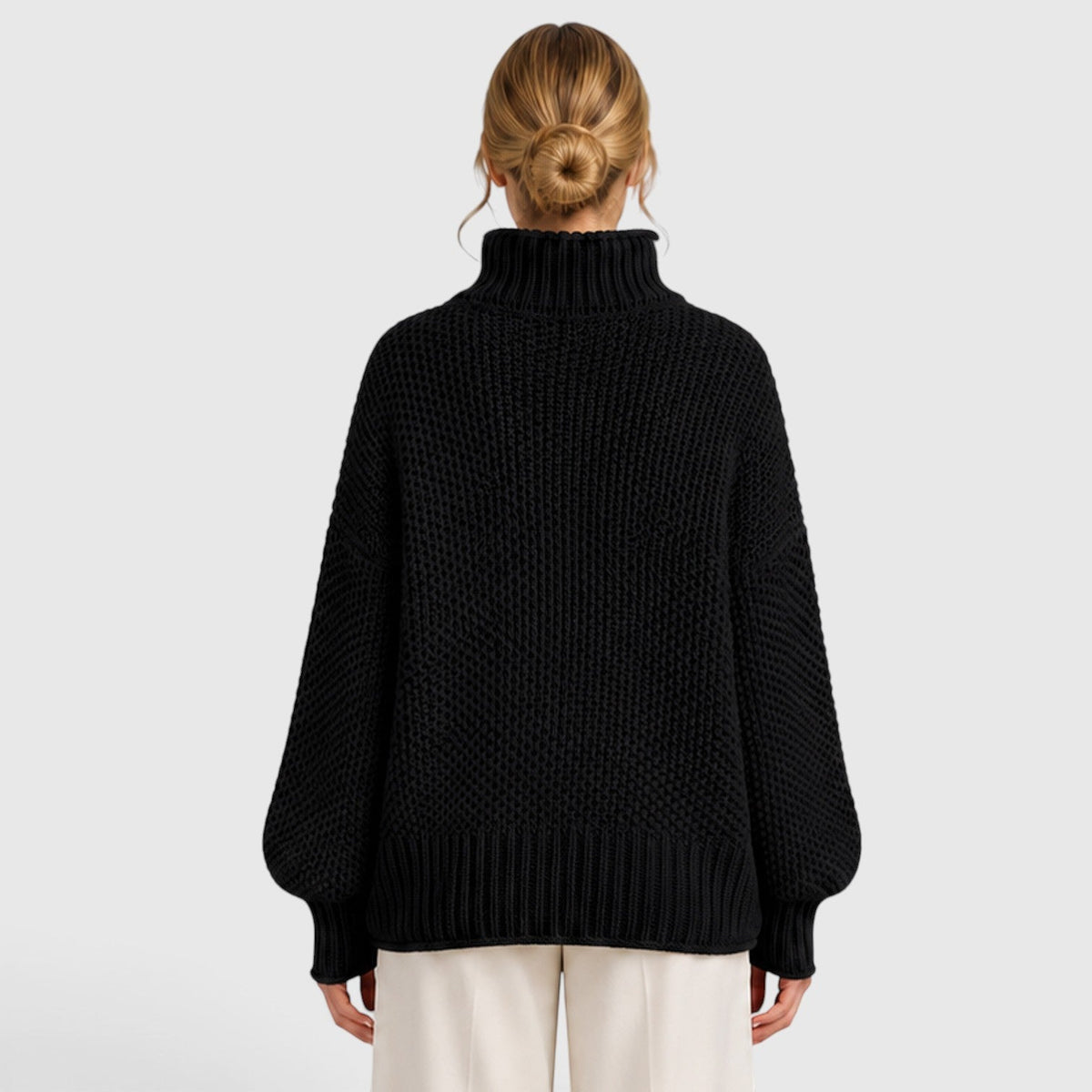 Women's Cozy Knit Roll Neck Jumper