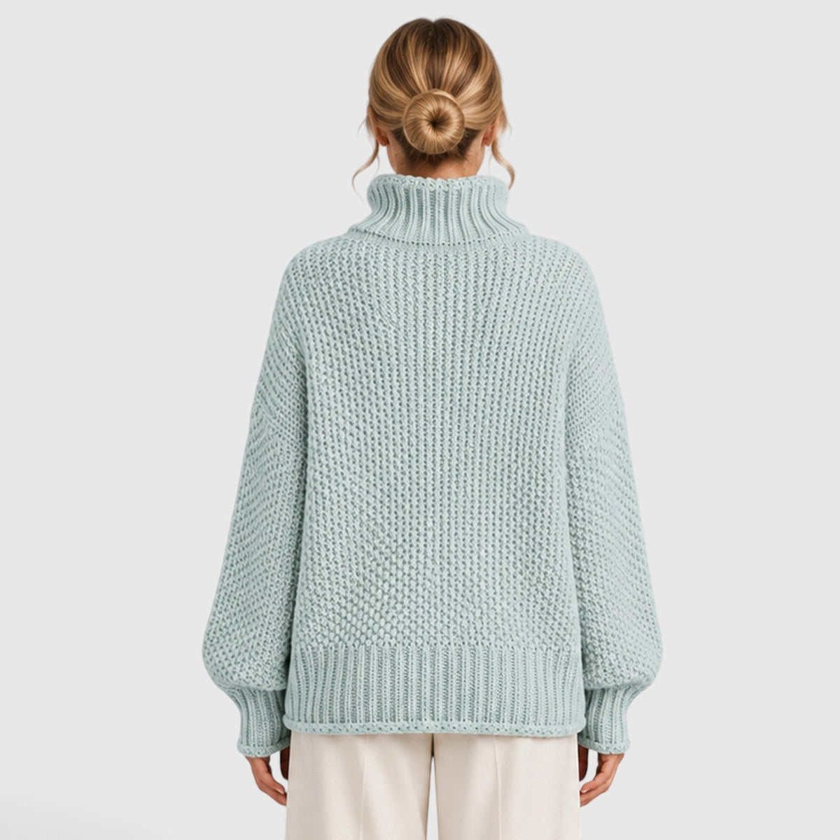 Women's Cozy Knit Roll Neck Jumper