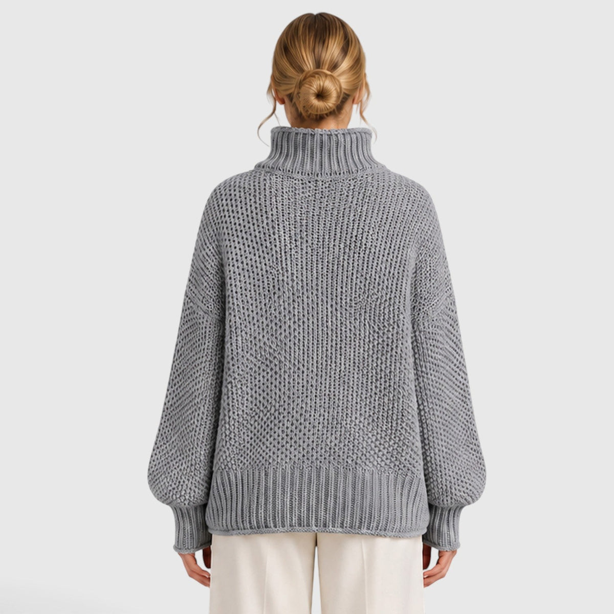 Women's Cozy Knit Roll Neck Jumper