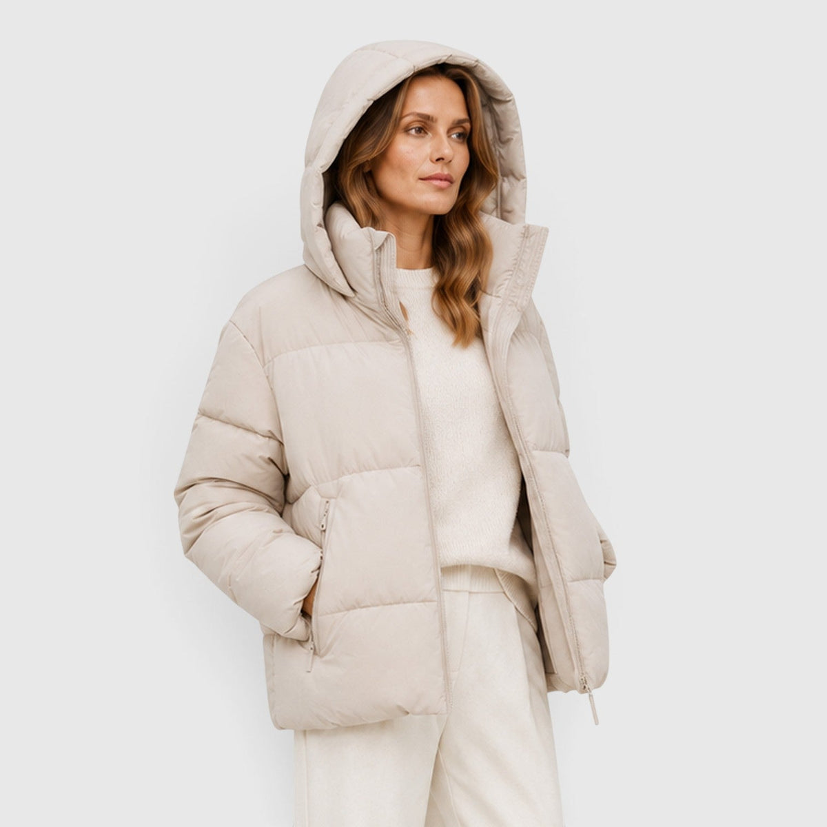 Women's Lightweight Quilted Hooded Puffer Jacket