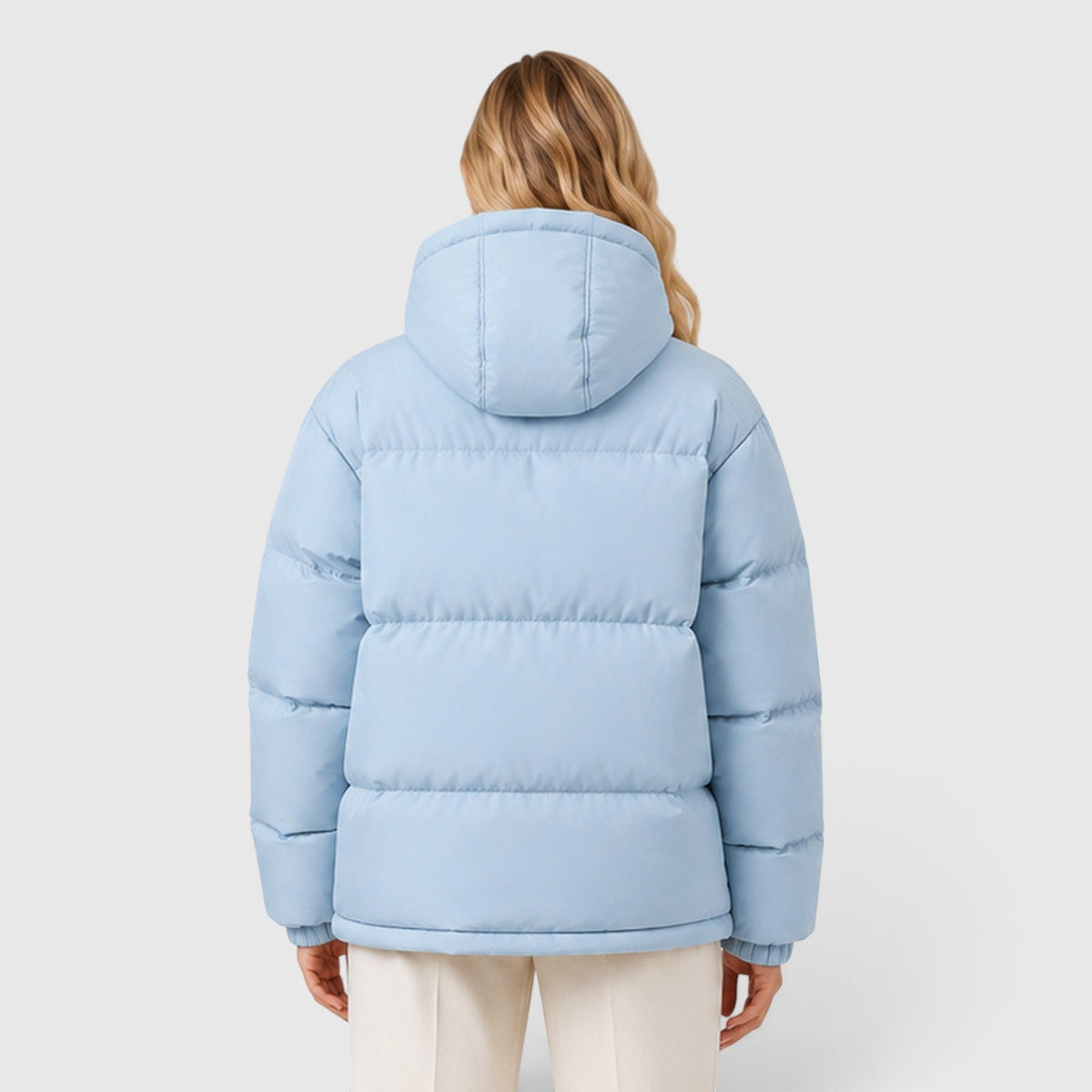Women's Lightweight Hooded Puffer Jacket with Casual Fit