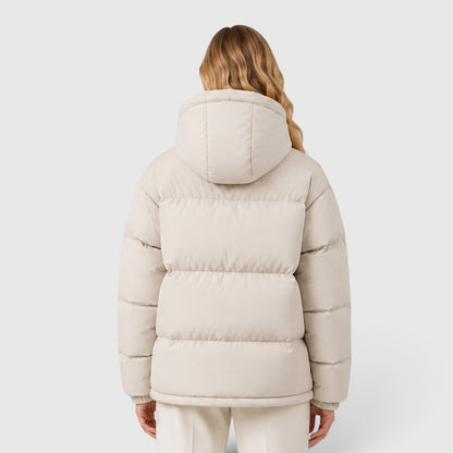 Women's Lightweight Hooded Puffer Jacket with Casual Fit