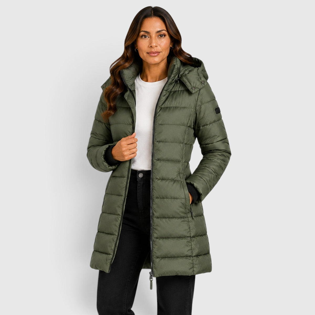 Women's Stylish Lightweight Insulated Hooded Puffer Jacket