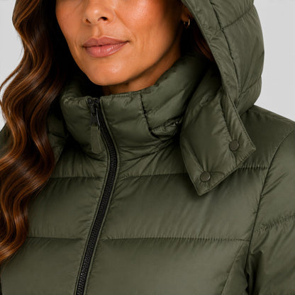 Women's Stylish Lightweight Insulated Hooded Puffer Jacket