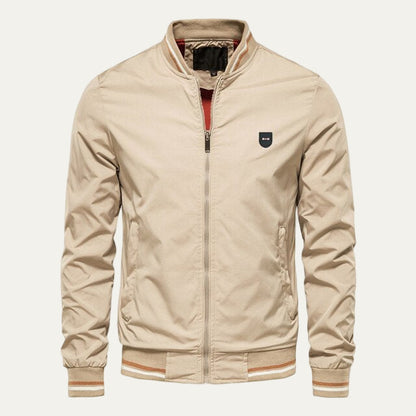 Men's Vintage Logo Patch Bomber Jacket