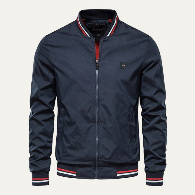 Men's Vintage Logo Patch Bomber Jacket