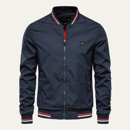 Men's Vintage Logo Patch Bomber Jacket