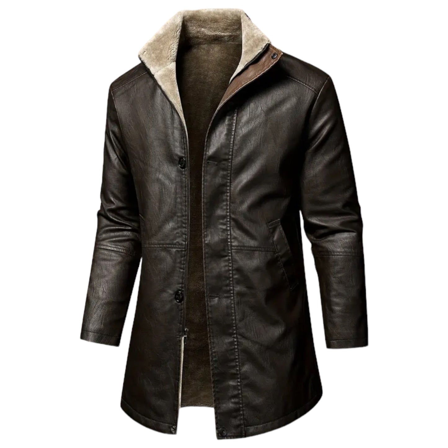 Black Leather Biker Jacket for Men - OutfitLondon