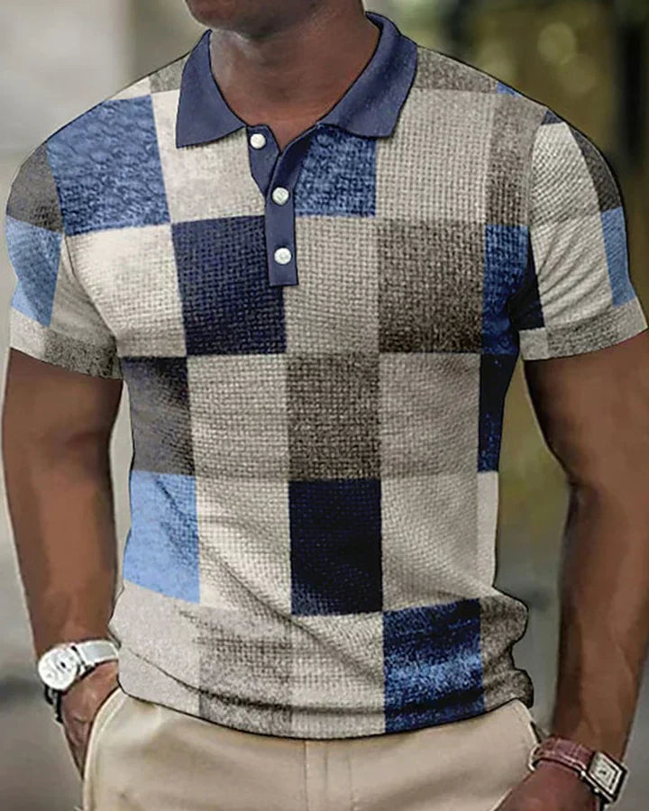 Classic Plaid Polo Shirt