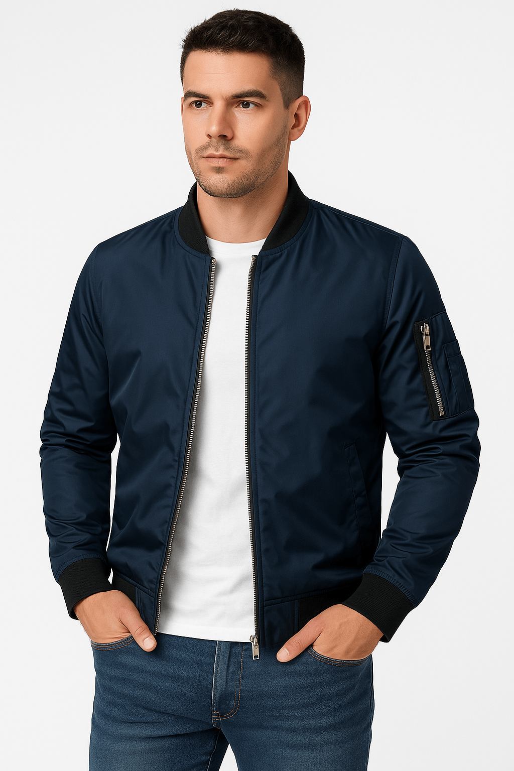Slim Fit Black Leather Jacket