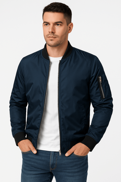 Slim Fit Black Leather Jacket