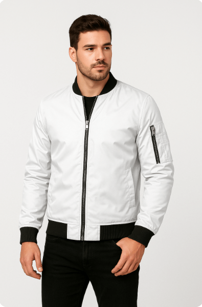 Slim Fit Black Leather Jacket
