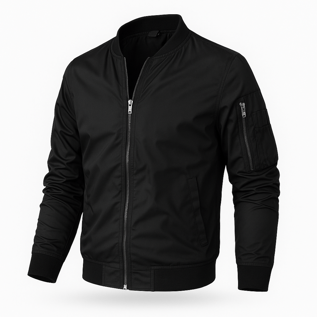 Slim Fit Black Leather Jacket