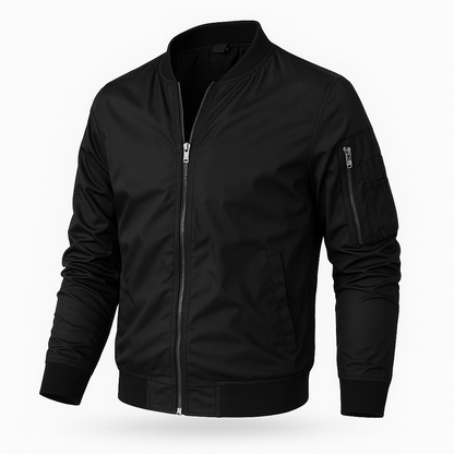 Slim Fit Black Leather Jacket
