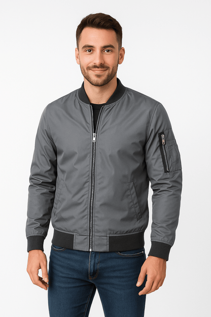 Slim Fit Black Leather Jacket