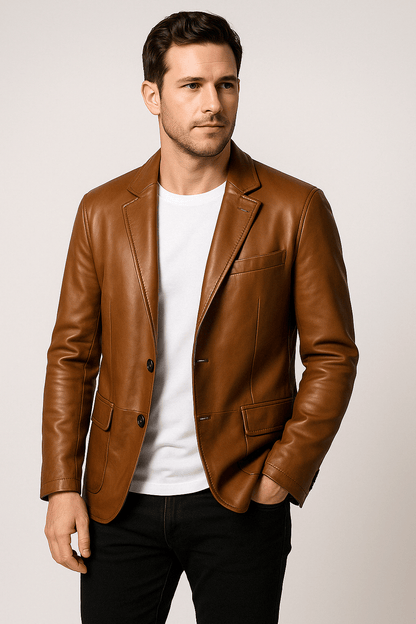 Timeless Brown Biker Leather Jacket